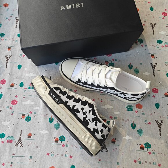 Amiri Star Print Platform Sneakers - Picture 2 of 7